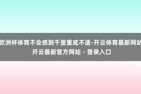 欧洲杯体育不会感到千里重或不适-开云体育最新网站 开云最新官方网站 - 登录入口
