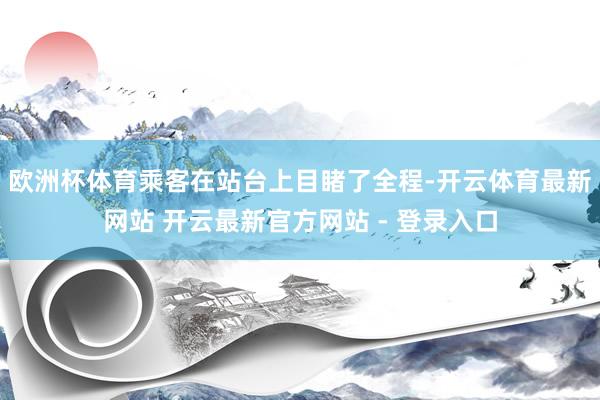欧洲杯体育乘客在站台上目睹了全程-开云体育最新网站 开云最新官方网站 - 登录入口