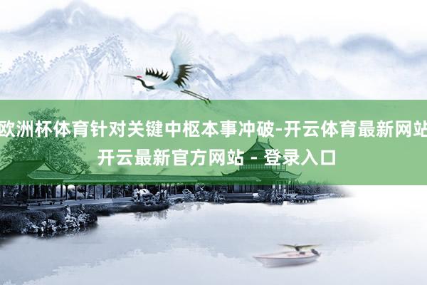 欧洲杯体育针对关键中枢本事冲破-开云体育最新网站 开云最新官方网站 - 登录入口