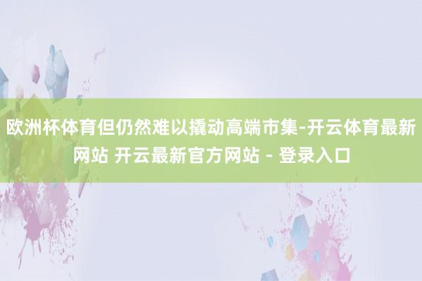 欧洲杯体育但仍然难以撬动高端市集-开云体育最新网站 开云最新官方网站 - 登录入口
